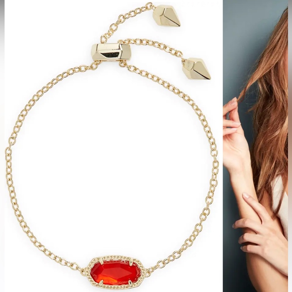 kendra scott bracelet  red stone